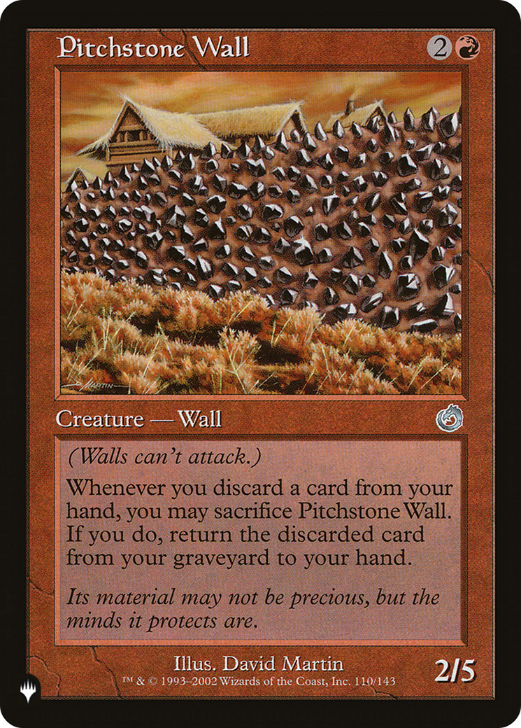 Pitchstone Wall (LIST-110/143) - The List
