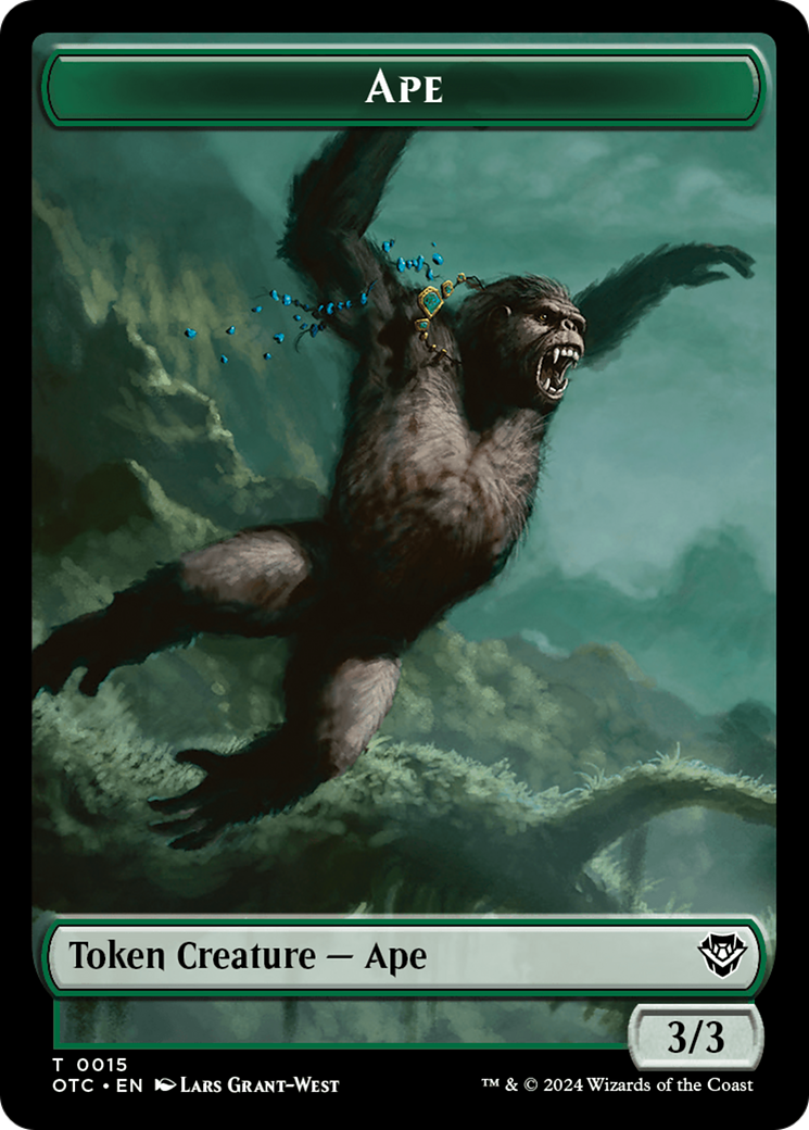 Ape (TOTC-015) - Outlaws of Thunder Junction Commander Tokens
