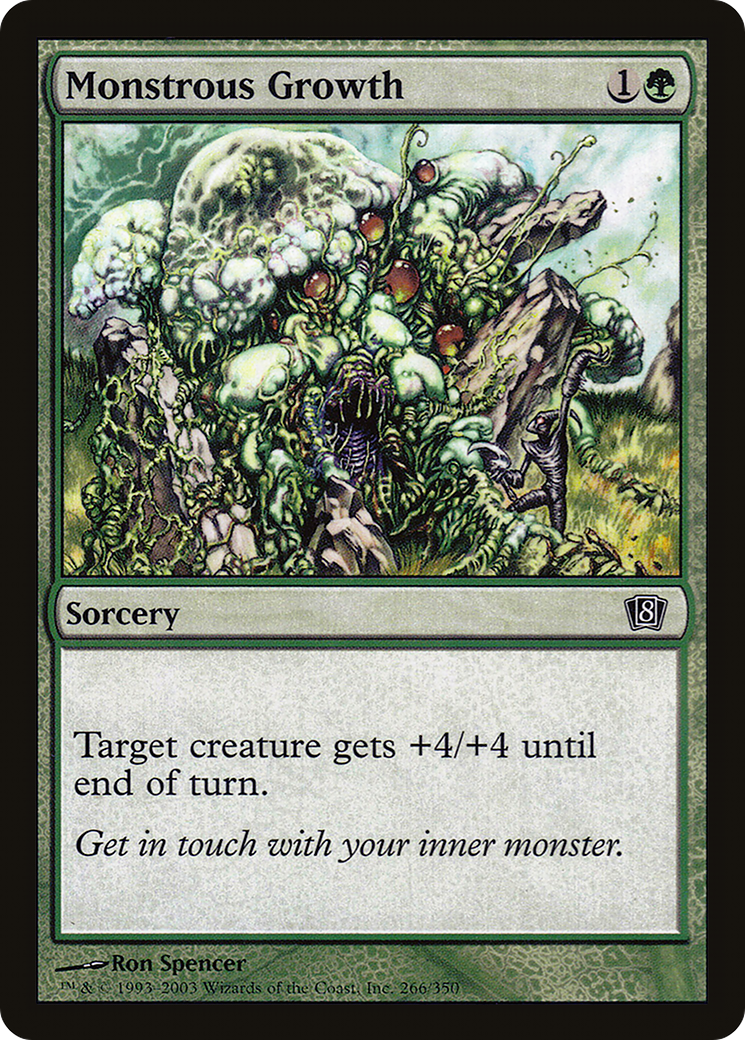 Monstrous Growth (8ED-266) - 8th Edition Foil