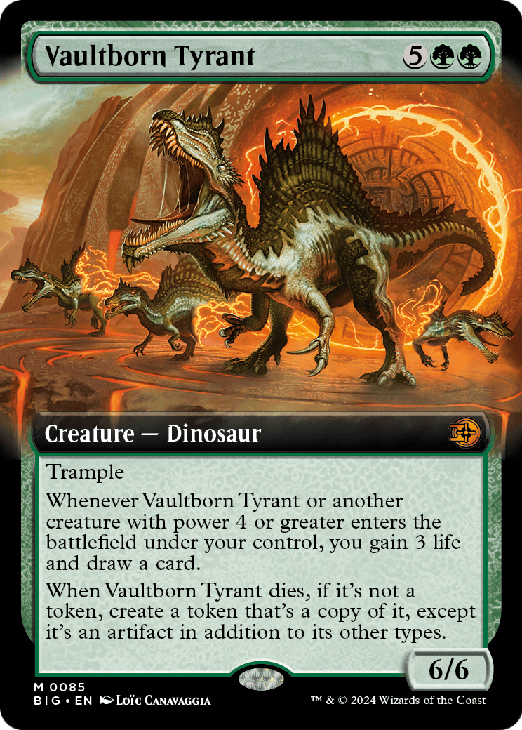 Vaultborn Tyrant (Extended Art) (BIG-085) - The Big Score: (Extended Art) Foil