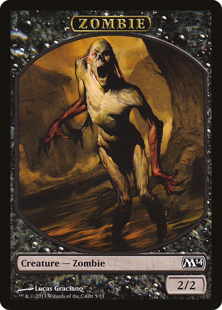 Zombie Token (M14-005) - Magic 2014 Tokens