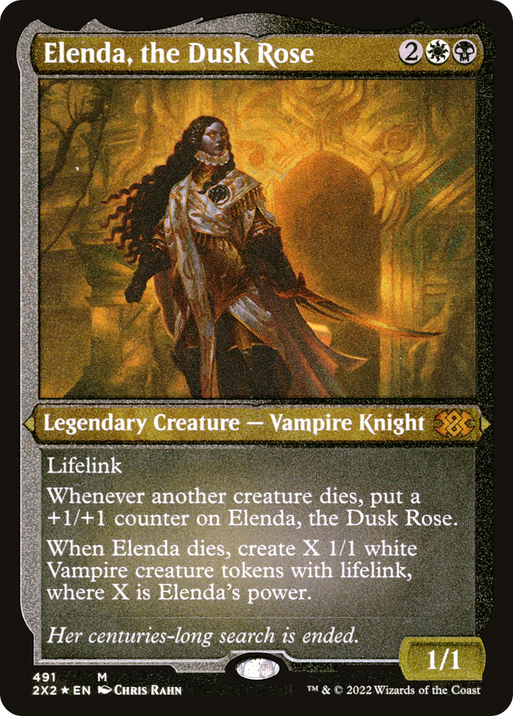 Elenda, the Dusk Rose (Foil Etched) (2X2-491) - Double Masters 2022 Foil