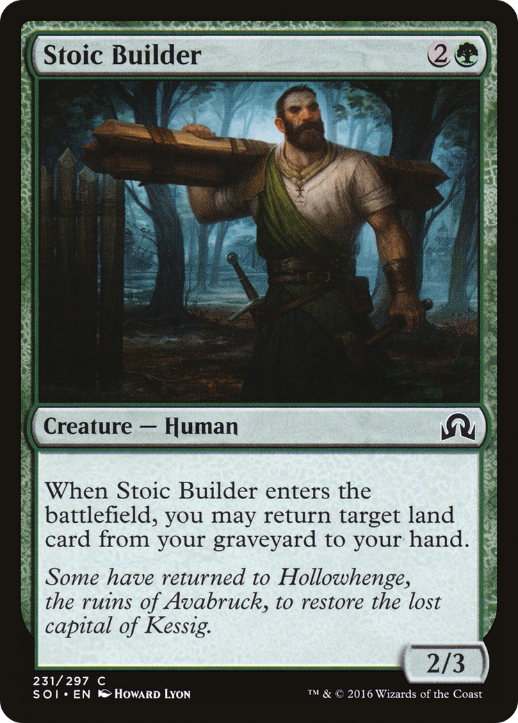 Stoic Builder (SOI-231) - Shadows over Innistrad Foil