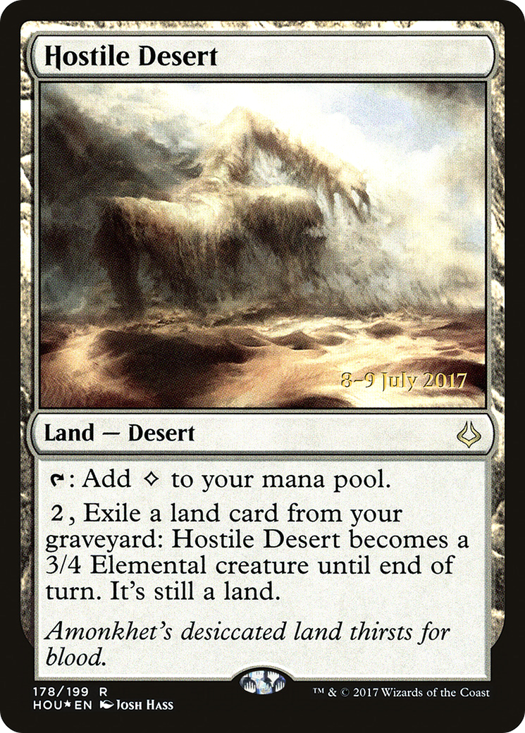 Hostile Desert (PRE-178) - Hour of Devastation Promos Foil