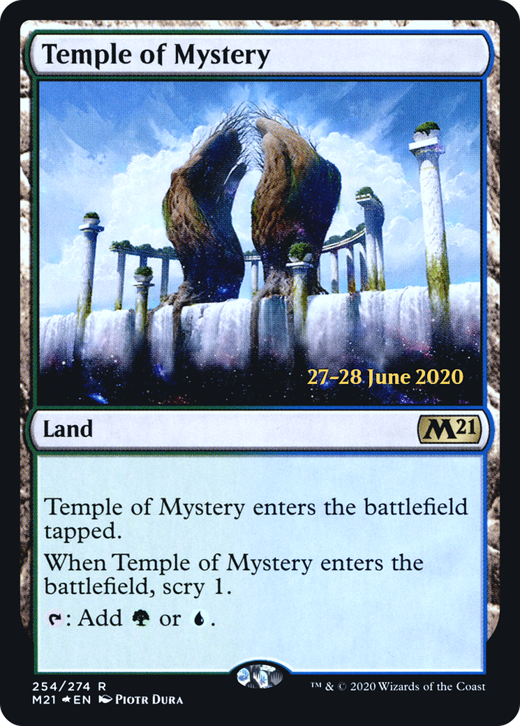 Temple of Mystery (M21) (PRE-254) - Core Set 2021 Promos Foil