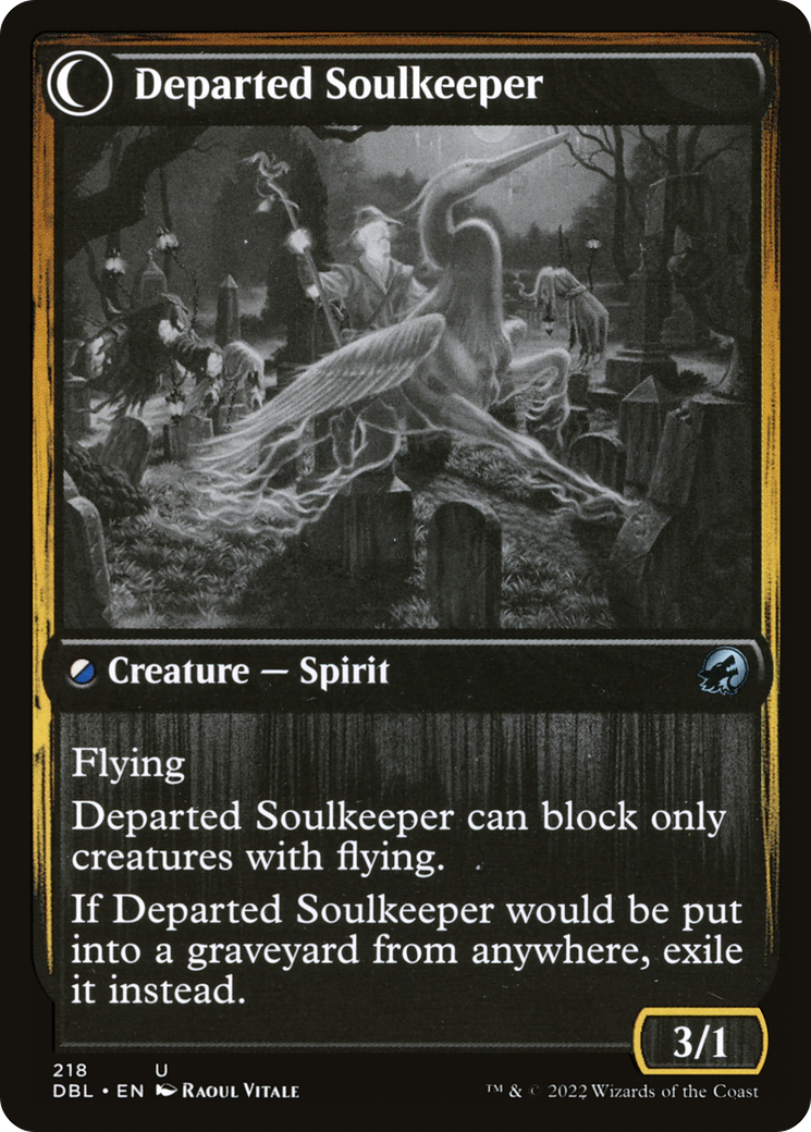 Devoted Grafkeeper (DBL-218) - Innistrad: Double Feature: (Double Faced Transform)