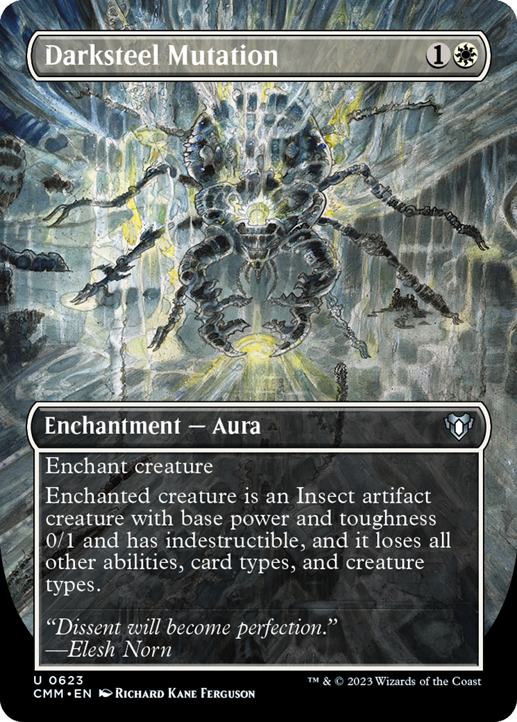 Darksteel Mutation (Borderless) (CMM-623) - Commander Masters (Borderless)