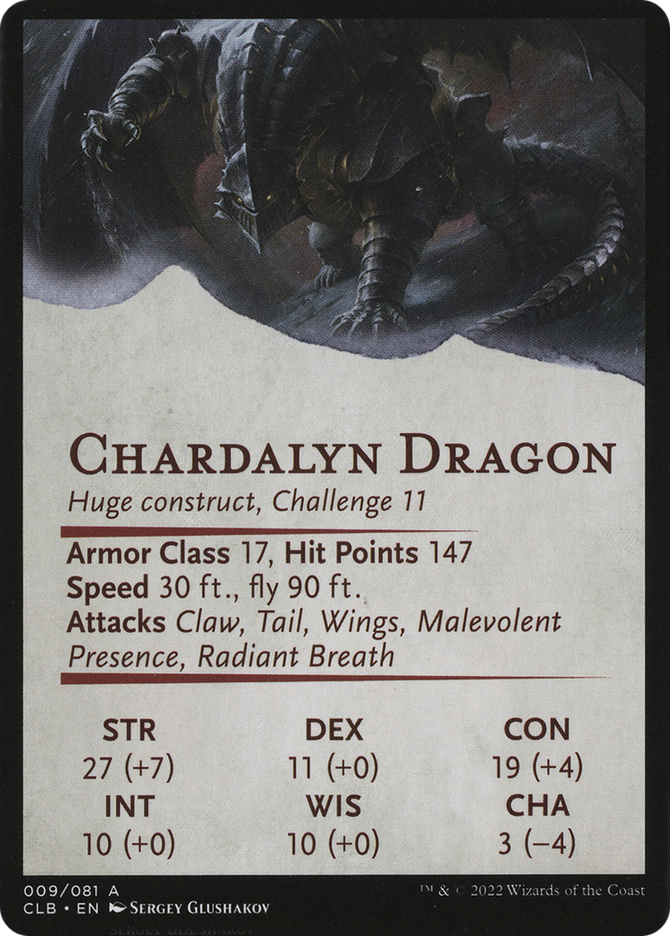 Chardalyn Dragon // Chardalyn Dragon (ACLB-009) - Battle for Baldur's Gate Art Series (Borderless) Foil