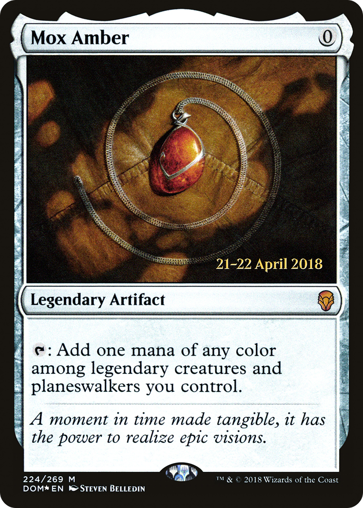 Mox Amber (PRE-224) - Dominaria Promos Foil
