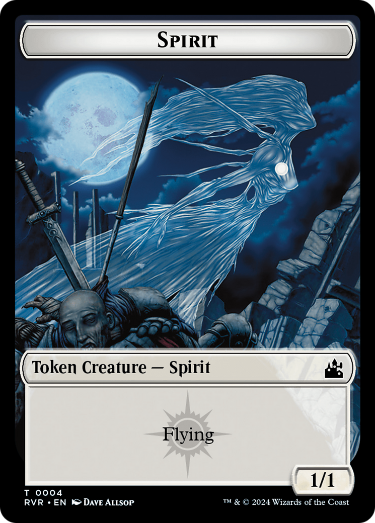 Spirit (TRVR-004) - Ravnica Remastered Tokens Foil