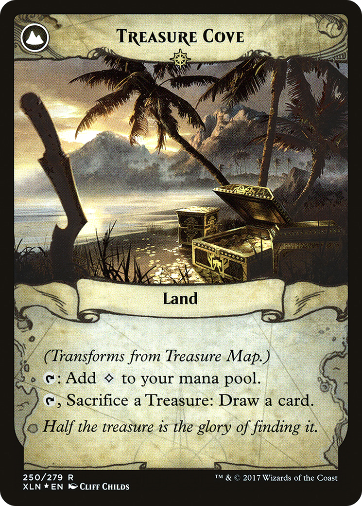 Treasure Map (XLN) (PRE-250) - Ixalan Promos: (compasslanddfc) Foil