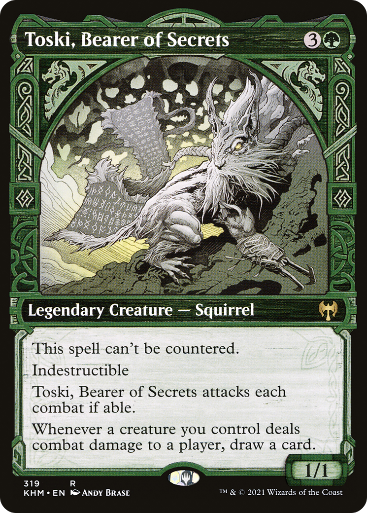 Toski, Bearer of Secrets (Showcase) (KHM-319) - Kaldheim: (Showcase) Foil