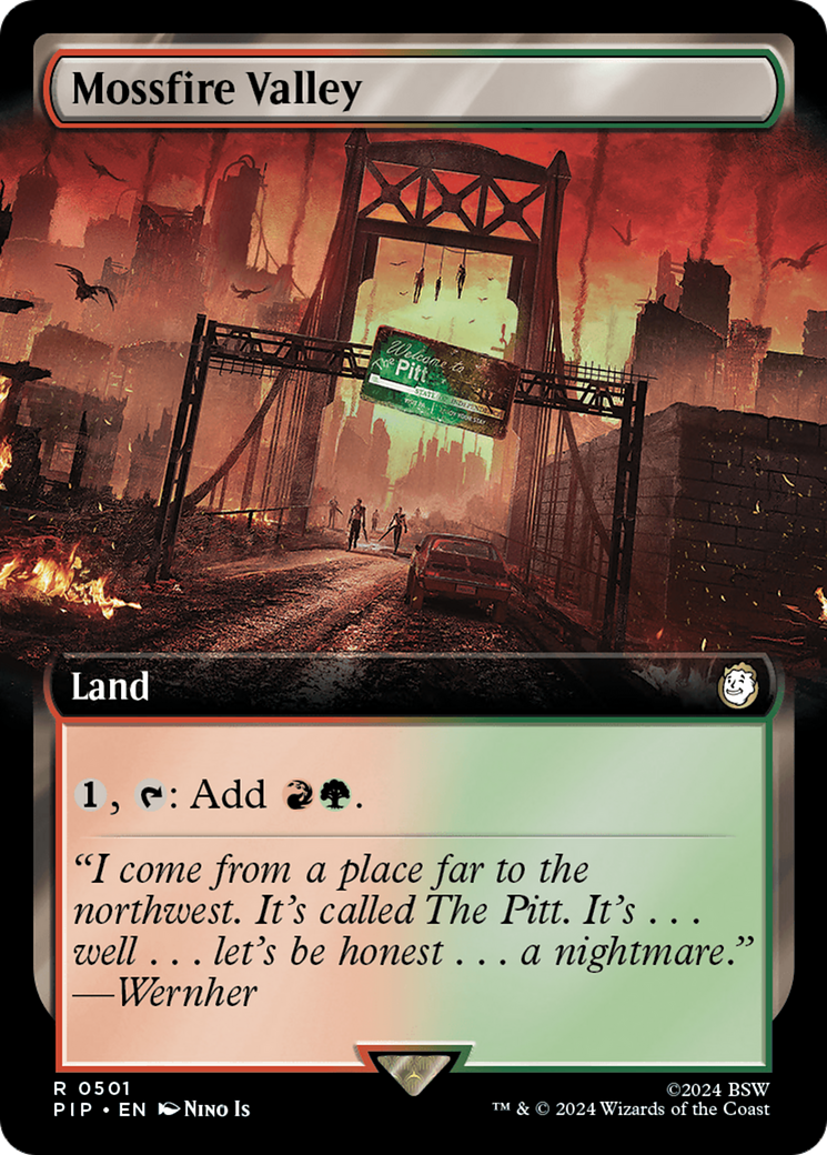 Mossfire Valley (Extended Art) (PIP-501) - Fallout: (Extended Art) Foil