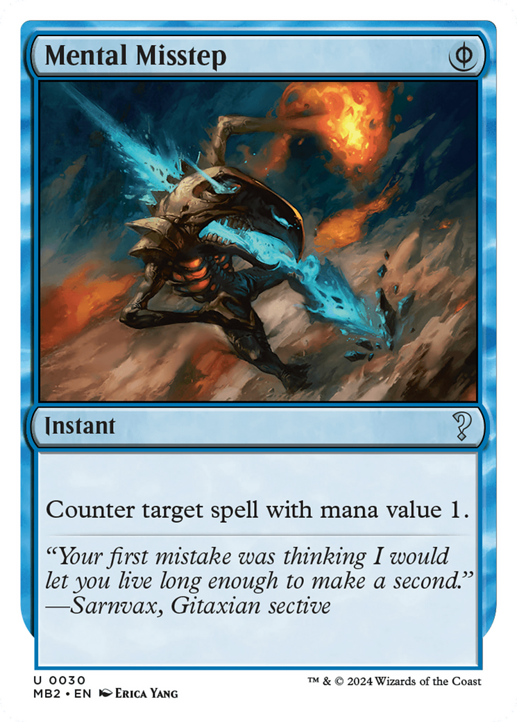 Mental Misstep (White Border) (MB2-030) - Mystery Booster 2