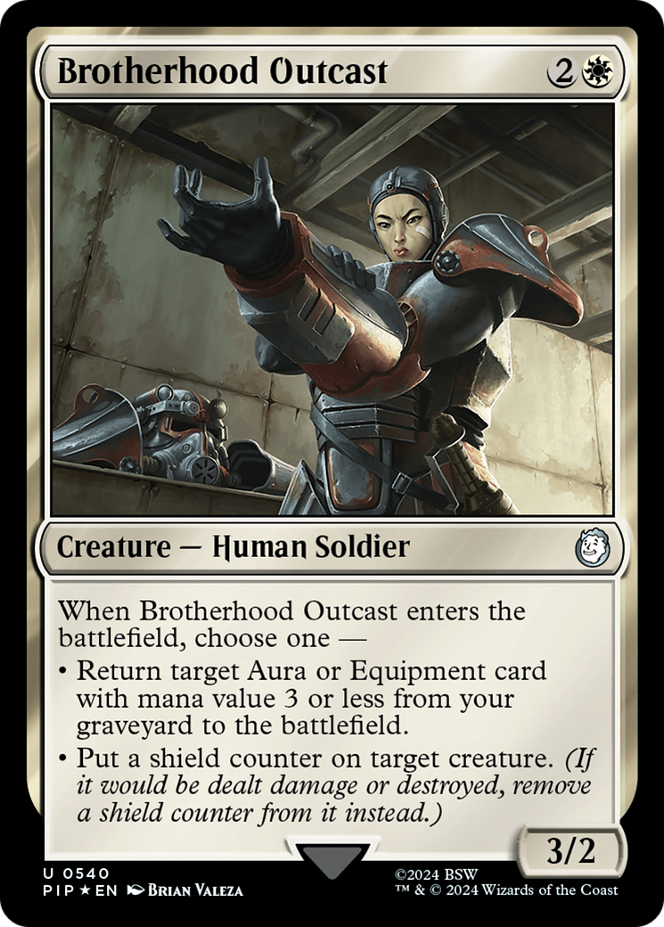 Brotherhood Outcast (Surge Foil) (PIP-540) - Fallout Foil