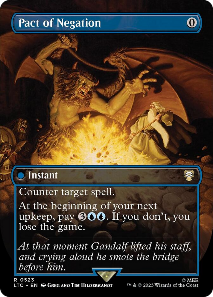 Pact of Negation (Borderless) (LTC-523) - Tales of Middle-earth Commander (Borderless) Foil