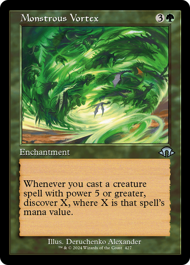 Monstrous Vortex (Retro Frame) (MH3-427) - Modern Horizons 3 Foil