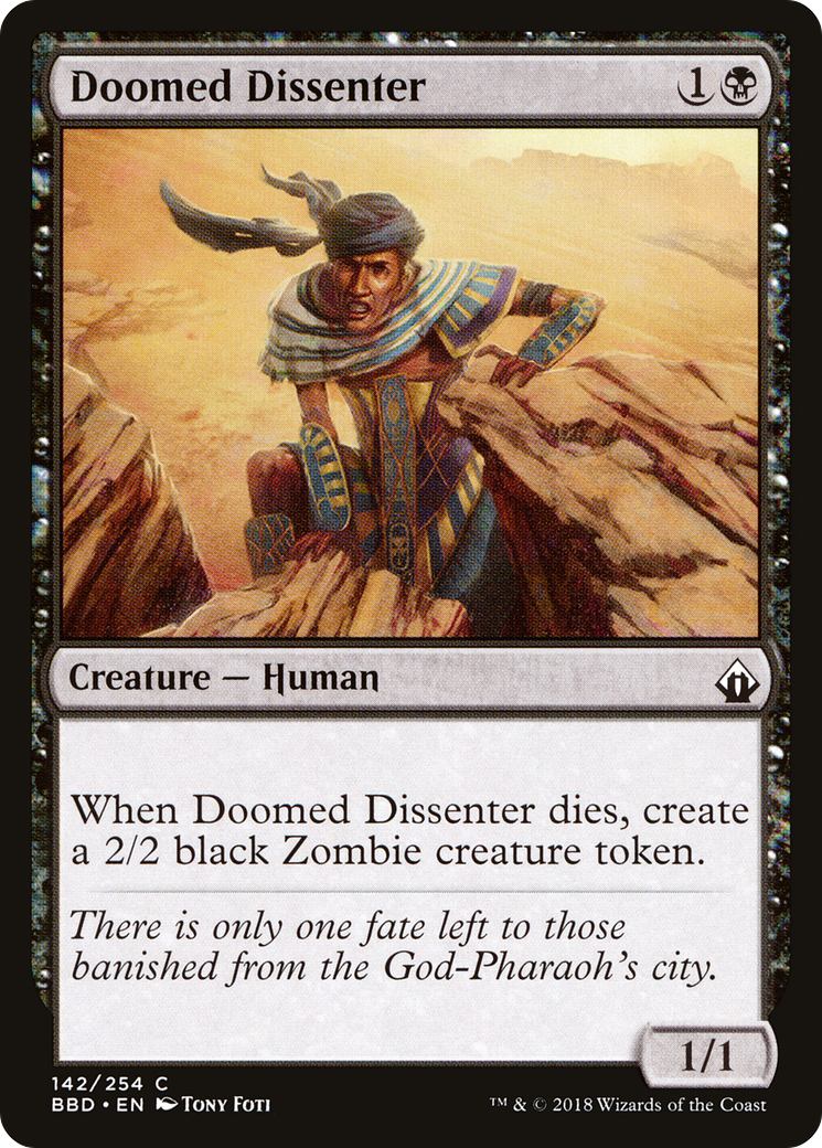 Doomed Dissenter (BBD-142) - Battlebond Foil