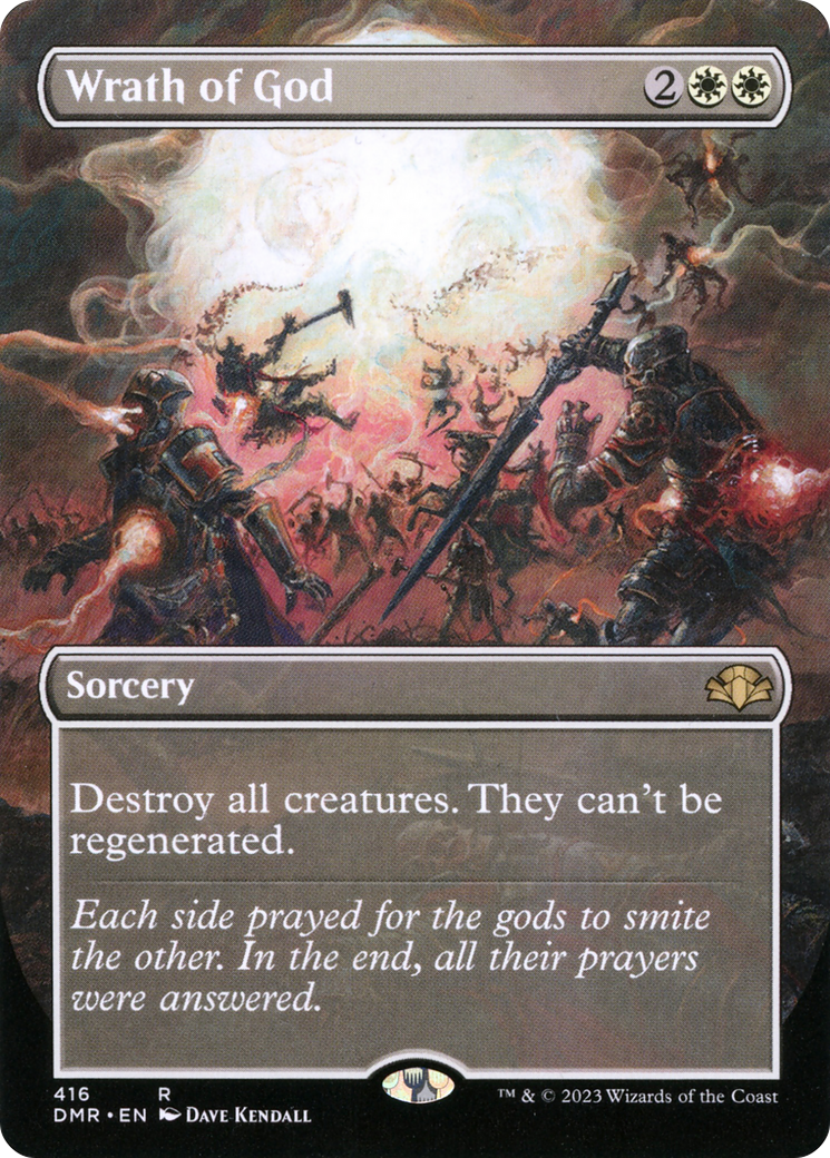 Wrath of God (Borderless) (DMR-416) - Dominaria Remastered (Borderless) Foil
