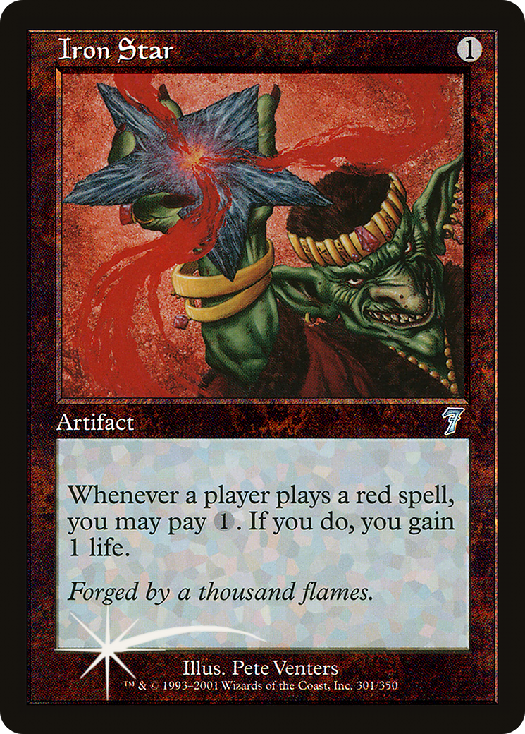 Iron Star (7ED-301) - 7th Edition Foil