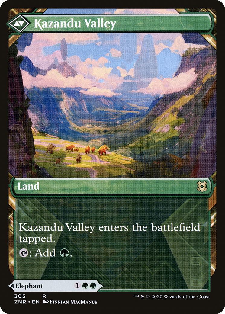Kazandu Mammoth (Showcase) (ZNR-305) - Zendikar Rising: (Showcase)