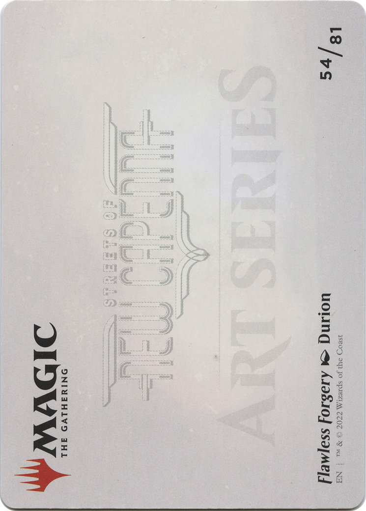 Flawless Forgery // Flawless Forgery (ASNC-054) - New Capenna Art Series (Borderless)