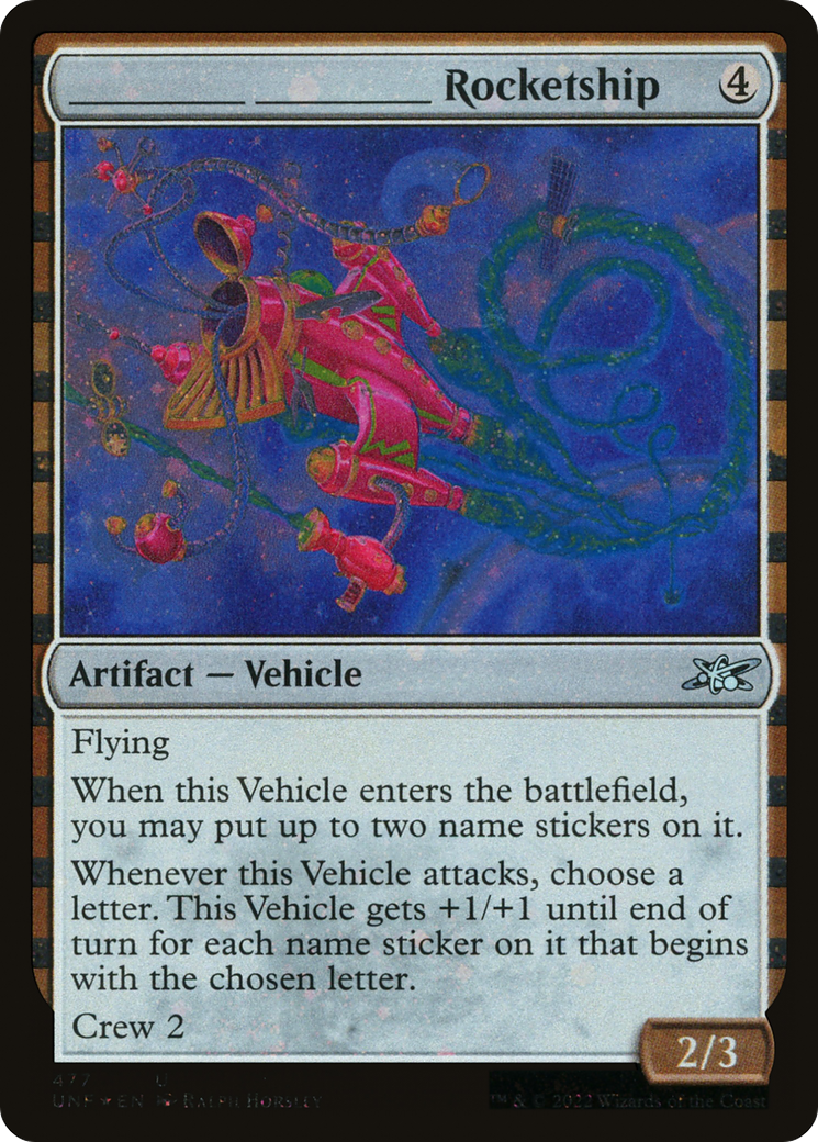 _______ _______ Rocketship (Galaxy Foil) (UNF-477) - Unfinity Foil