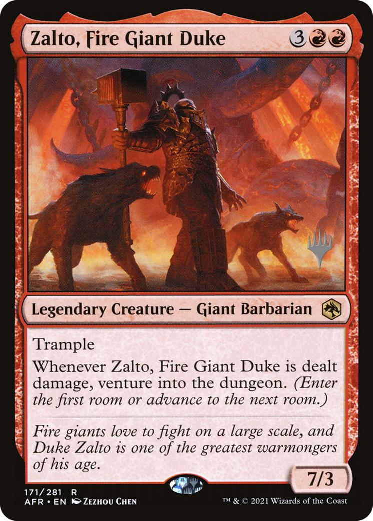Zalto, Fire Giant Duke (PPAFR-171) - Adventures in the Forgotten Realms Promos