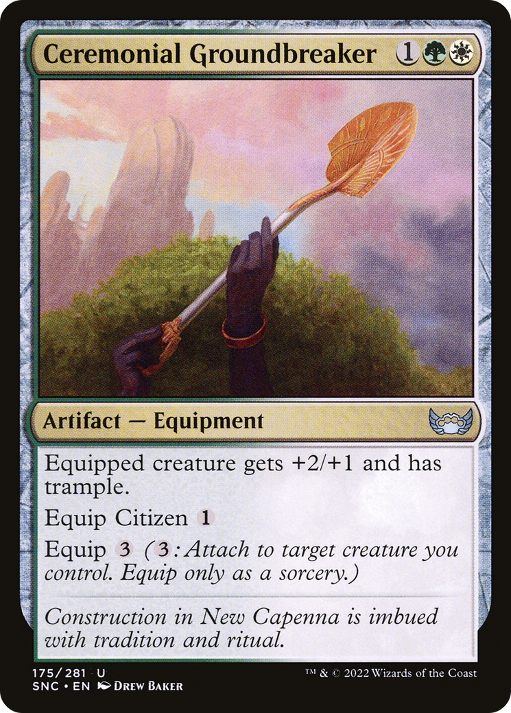 Ceremonial Groundbreaker (SNC-175) - Streets of New Capenna Foil