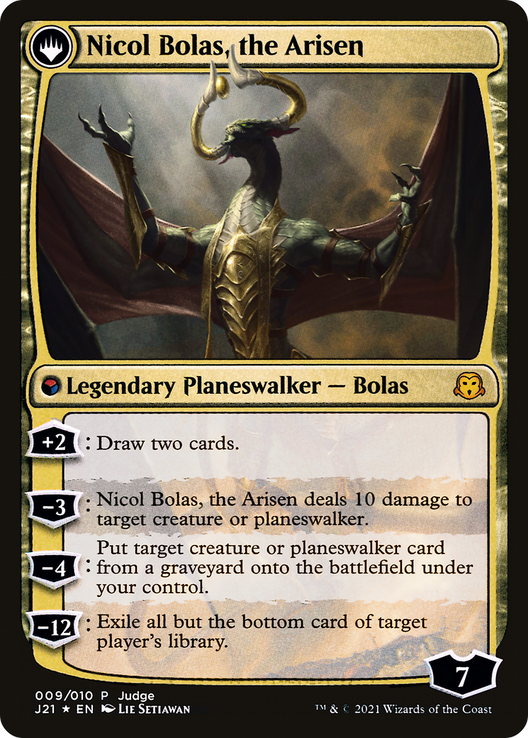 Nicol Bolas, the Ravager (JDG-009) - Judge Gift Cards 2021: (originpwdfc) Foil