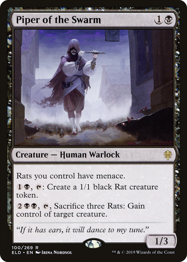 Piper of the Swarm (ELD-100) - Throne of Eldraine Foil