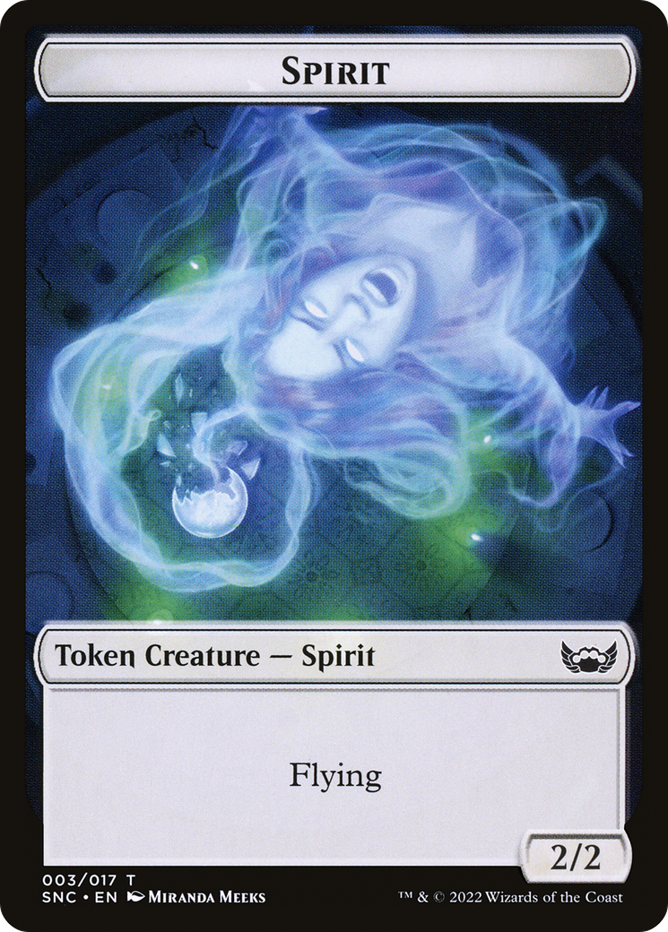 Spirit (TSNC-003) - Streets of New Capenna Tokens Foil