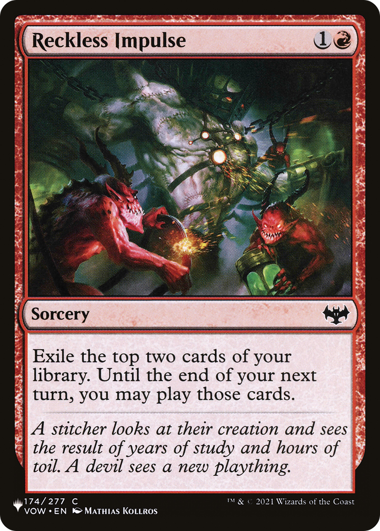 Reckless Impulse (LIST-174/277) - The List