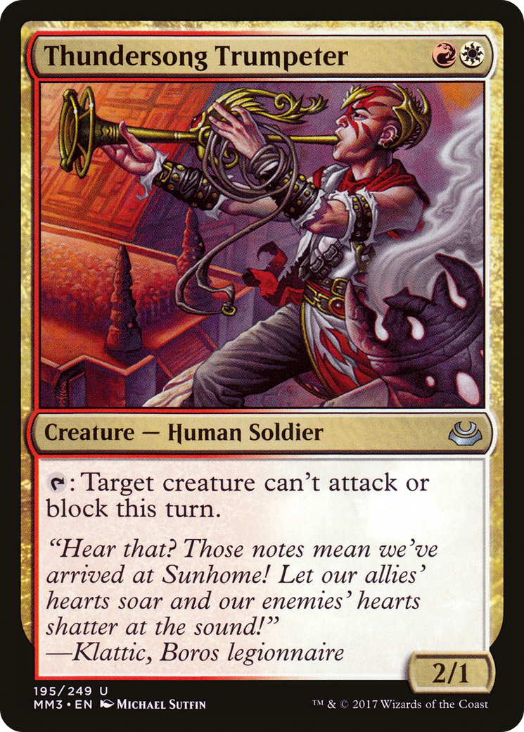 Thundersong Trumpeter (MM3-195) - Modern Masters 2017 Foil