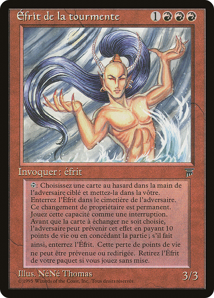 Tempest Efreet (French) - "Efrit de la tourmente" (REN-) - Renaissance