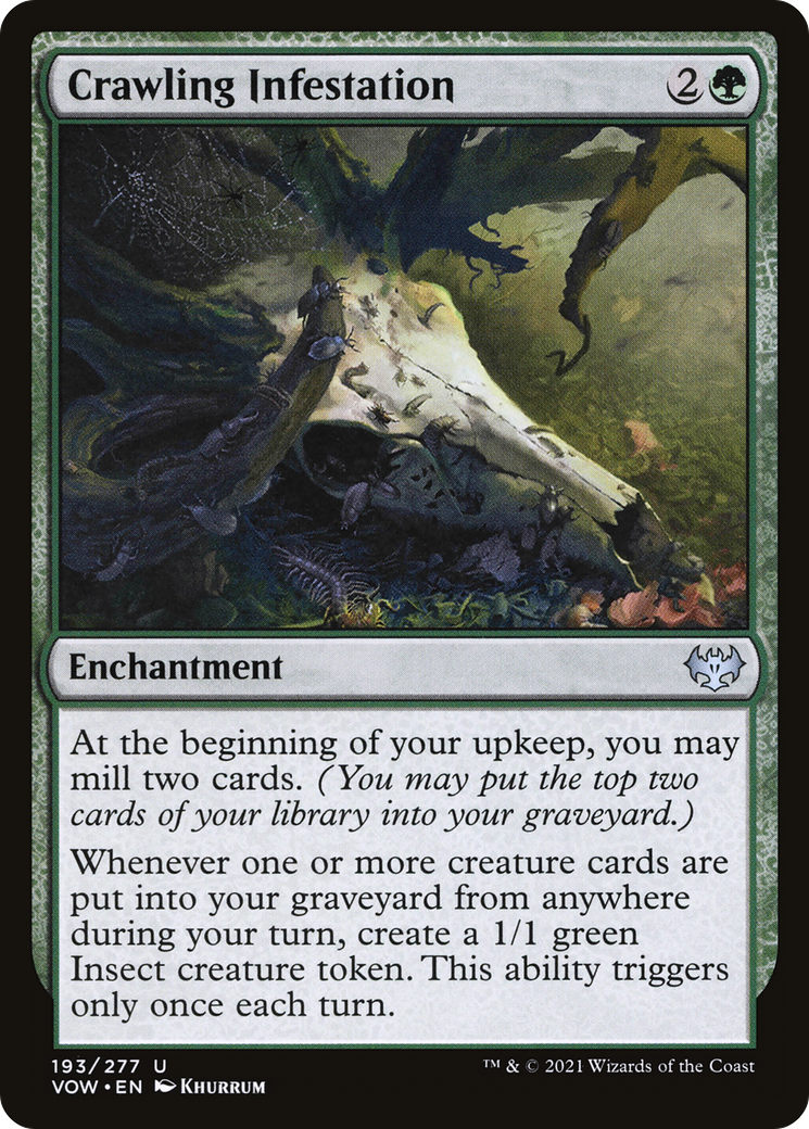 Crawling Infestation (VOW-193) - Innistrad: Crimson Vow Foil