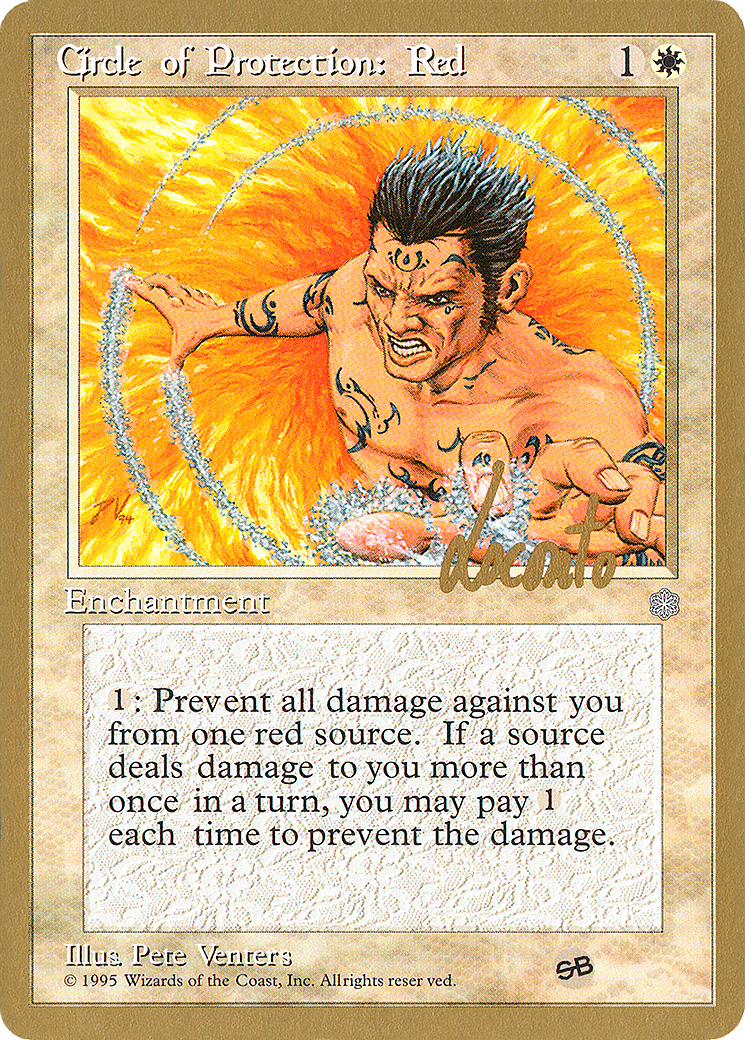 Circle of Protection: Red - 1996 Michael Loconto (ICE) (SB) (WCD-) - Pro Tour Collector Set