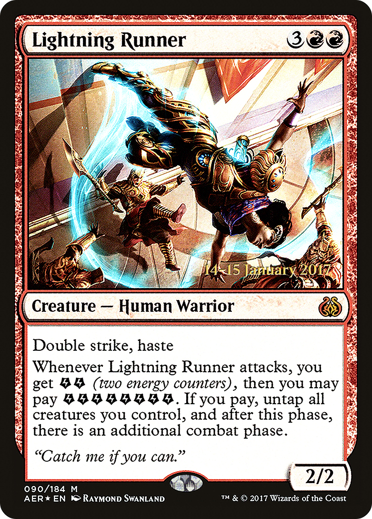 Lightning Runner (PRE-090) - Aether Revolt Promos Foil