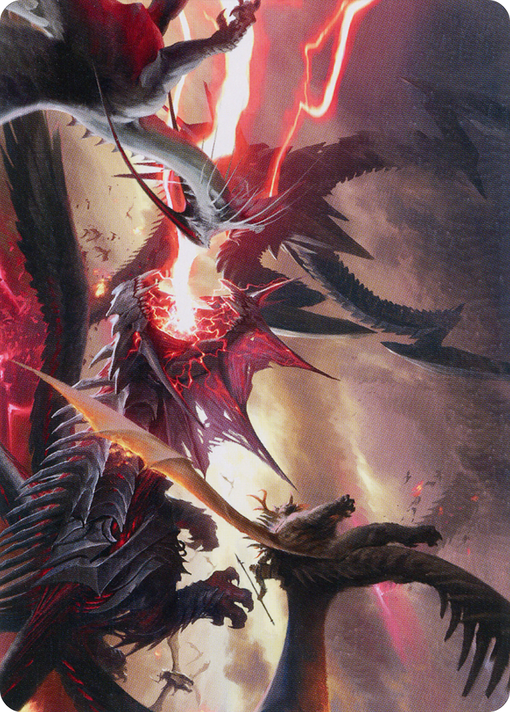 Invasion of Tarkir // Invasion of Tarkir (AMOM-034) - March of the Machine Art Series (Borderless) Foil