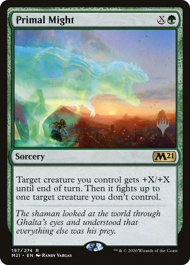 Primal Might (PPM21-197) - Core Set 2021 Promos Foil