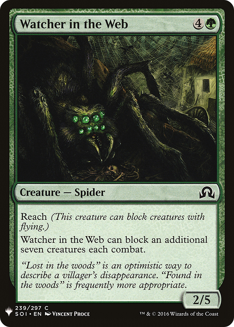Watcher in the Web (LIST-SOI-239) - The List