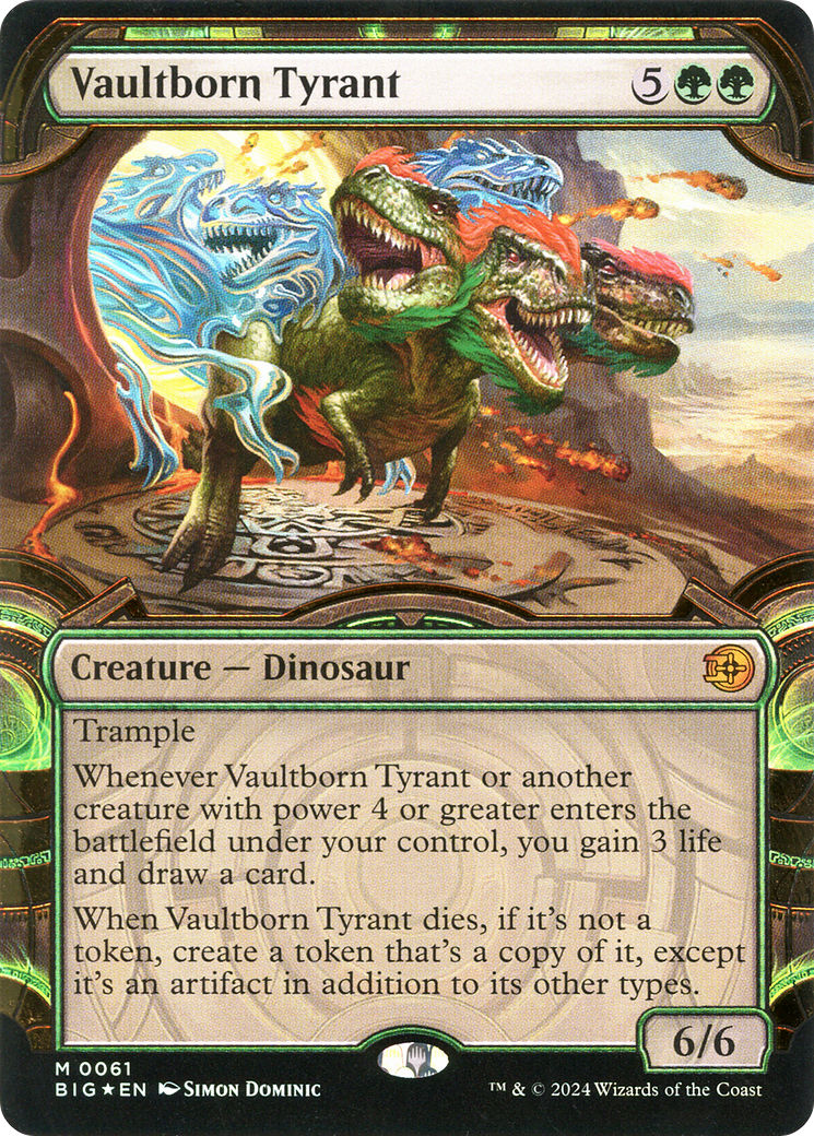 Vaultborn Tyrant (Showcase) (Raised Foil) (BIG-061) - The Big Score: (Showcase) Foil