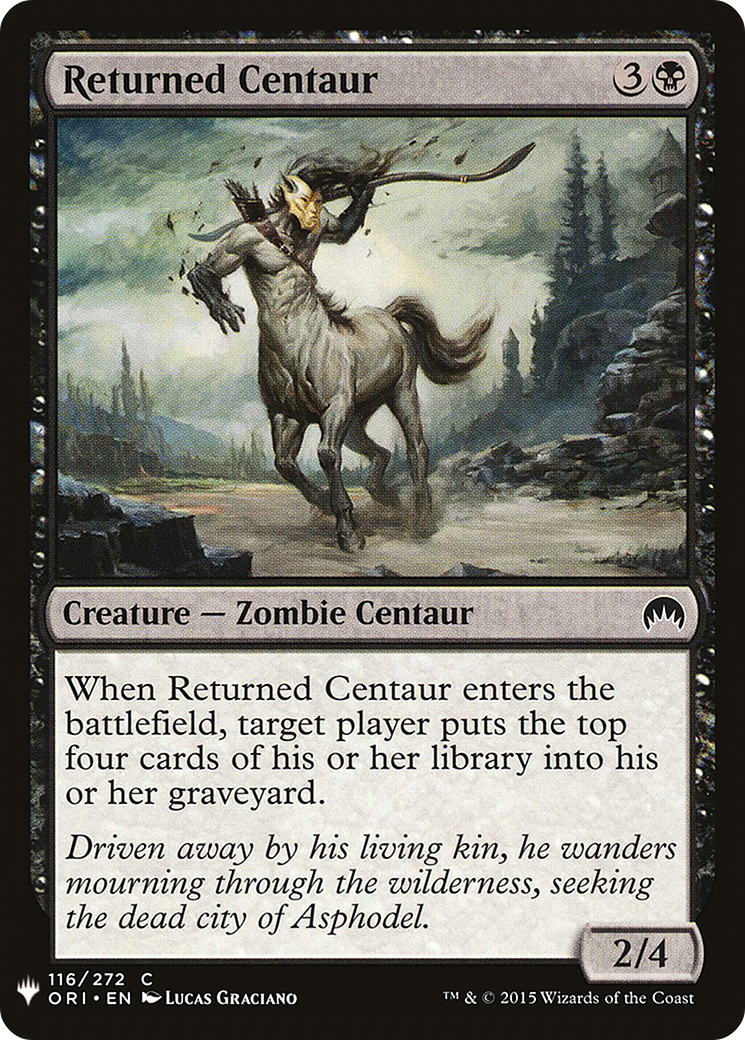 Returned Centaur (LIST-ORI-116) - The List