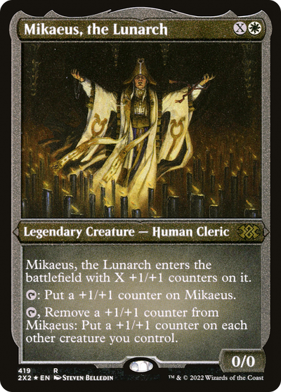 Mikaeus, the Lunarch (Foil Etched) (2X2-419) - Double Masters 2022 Foil