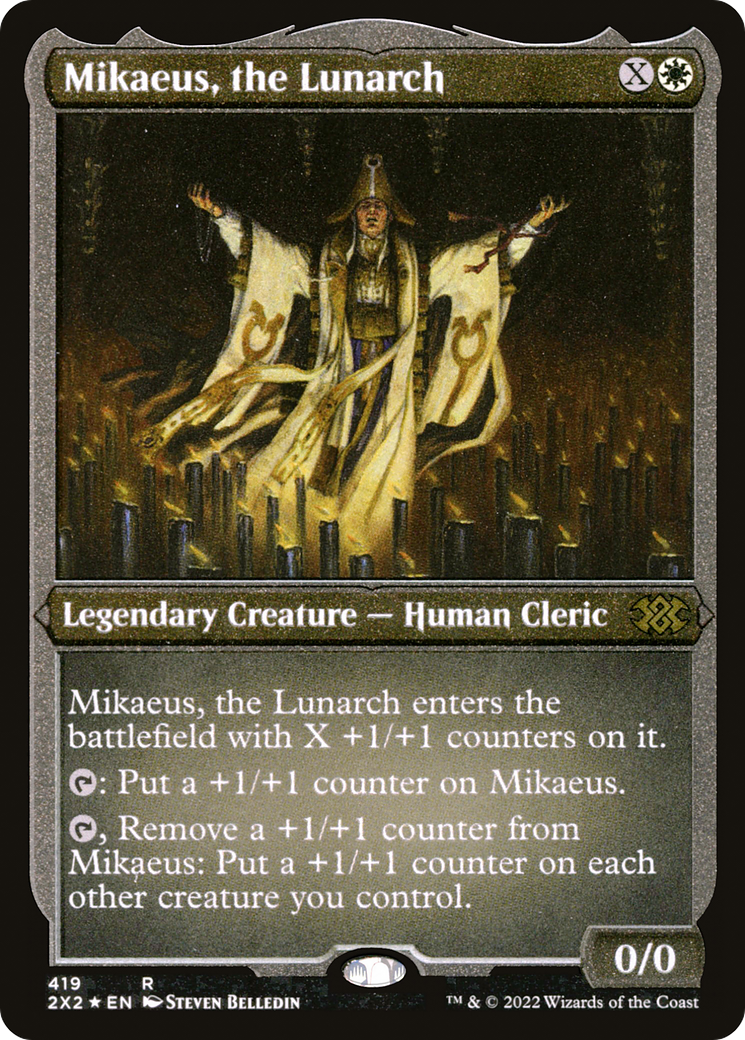 Mikaeus, the Lunarch (Foil Etched) [Double Masters 2022]