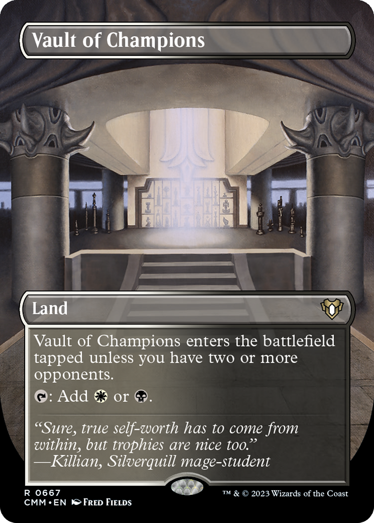 Vault of Champions (Borderless) (CMM-667) - Commander Masters (Borderless)