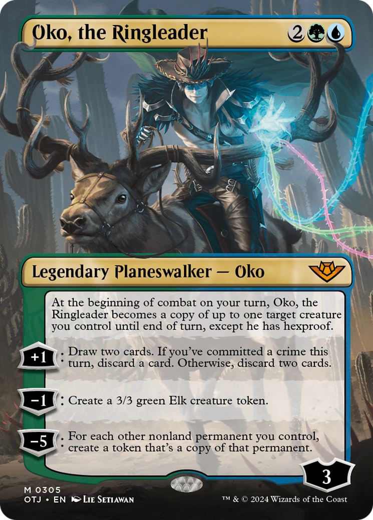 Oko, the Ringleader (Borderless) (OTJ-305) - Outlaws of Thunder Junction (Borderless) Foil