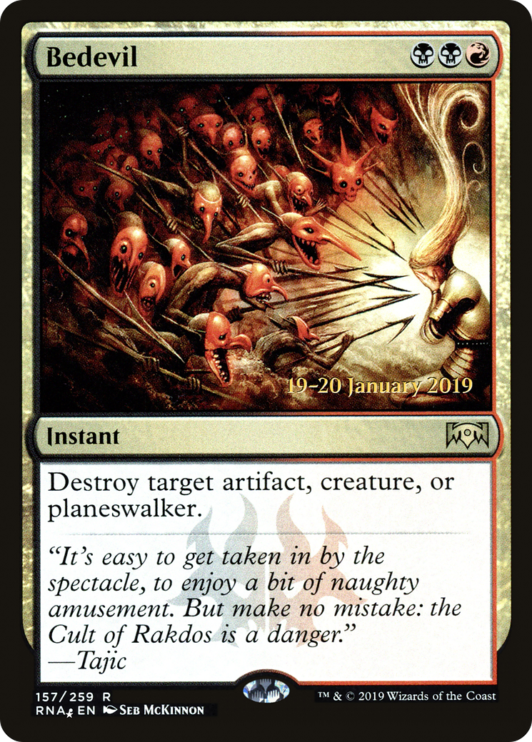 Bedevil (PRE-157) - Ravnica Allegiance Promos Foil