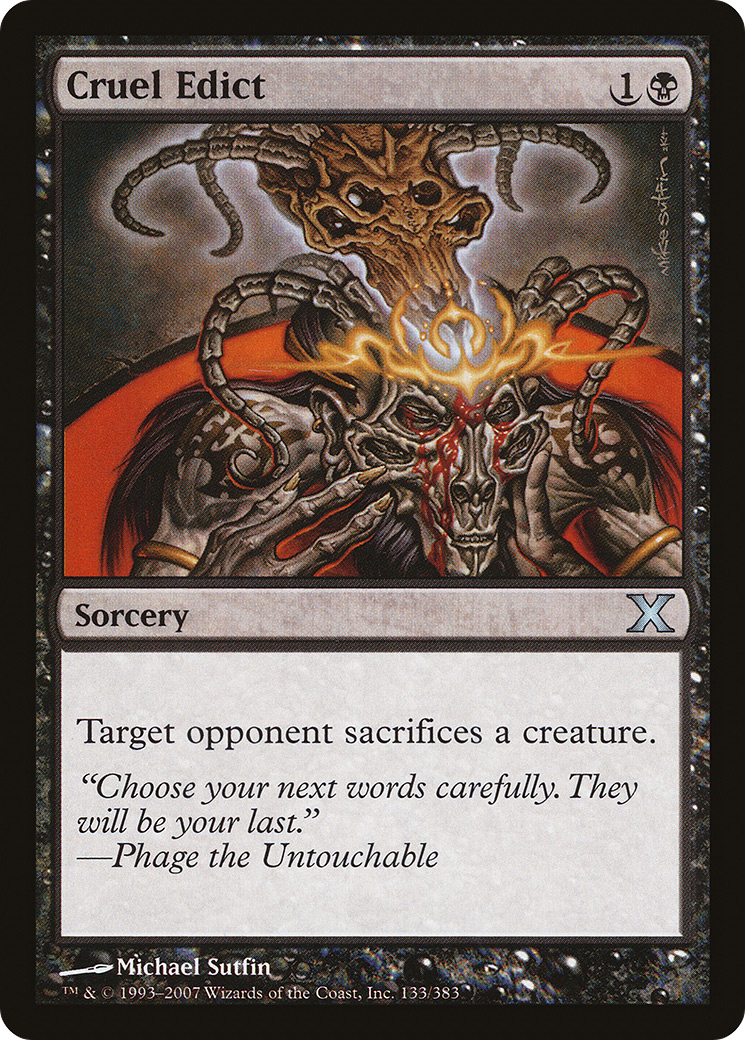 Cruel Edict (10E-133) - Tenth Edition