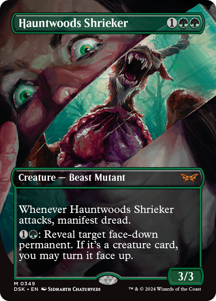 Hauntwoods Shrieker (Borderless) (DSK-349) - Duskmourn: House of Horror (Borderless) Foil